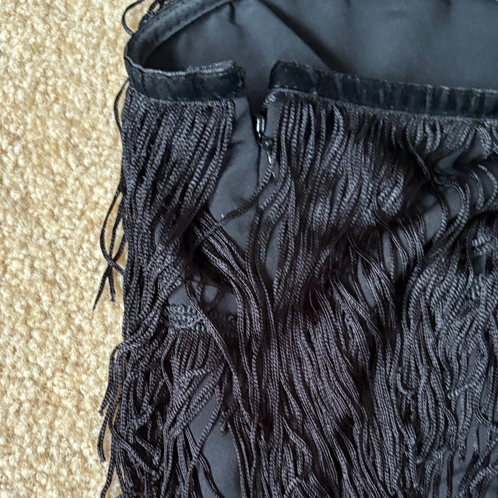 Ralph Lauren Elegant Black Camisole fringe cami size 6 - Picture 7 of 7
